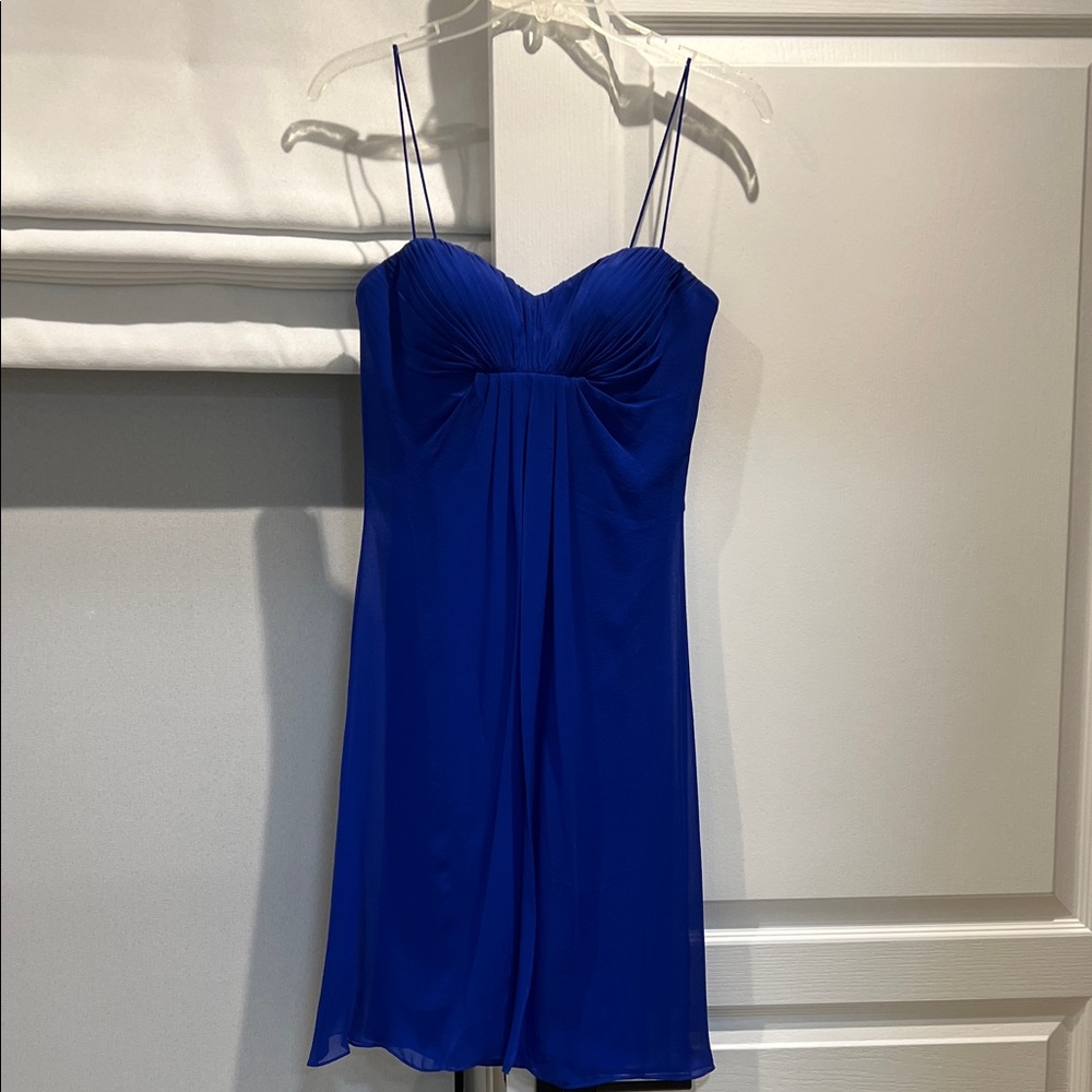 Chic Royal Blue Spaghetti Strap Dress